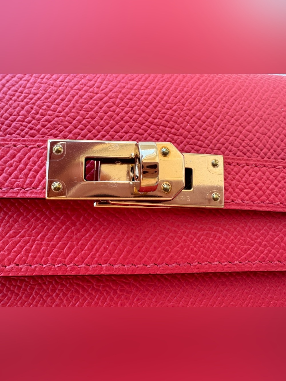 Hermes Kelly epsom longue wallet with seal - Picture 2 of 13